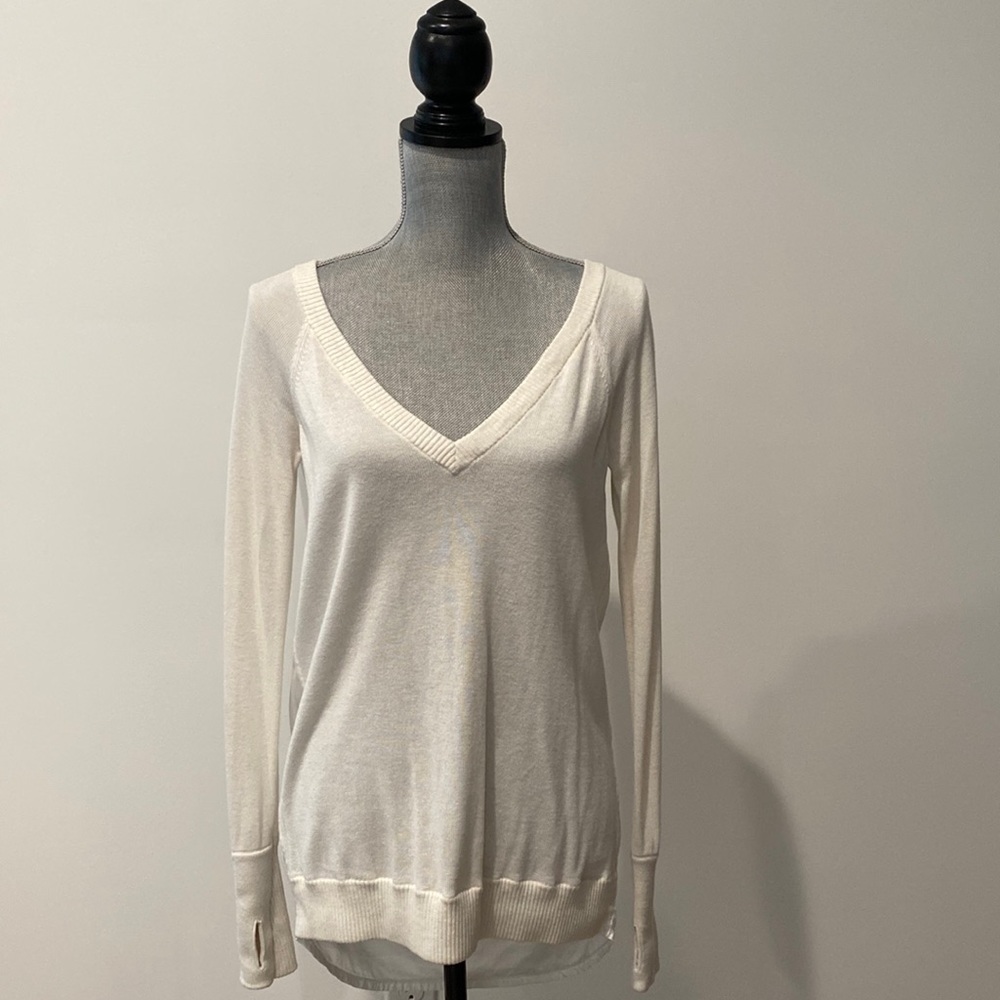 Lululemon V-neck Open Back Sweater